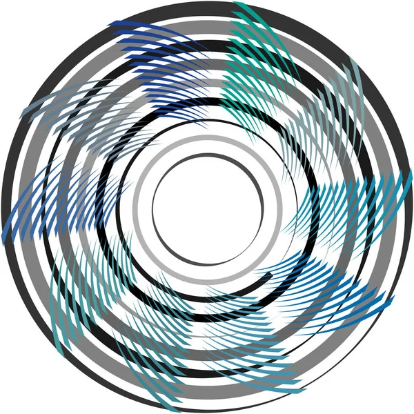 Sovrapposizione Astratta Spirale Vortice Vettore Vortice Voluta Elica Vertigini Cocleari — Vettoriale Stock