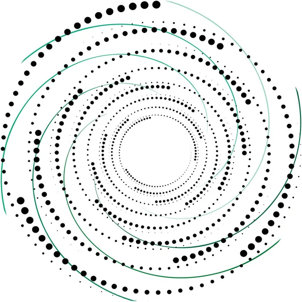 Överlagring Abstrakt Spiral Virvel Virvel Vektor Volute Helix Cochlear Vertigo — Stock vektor