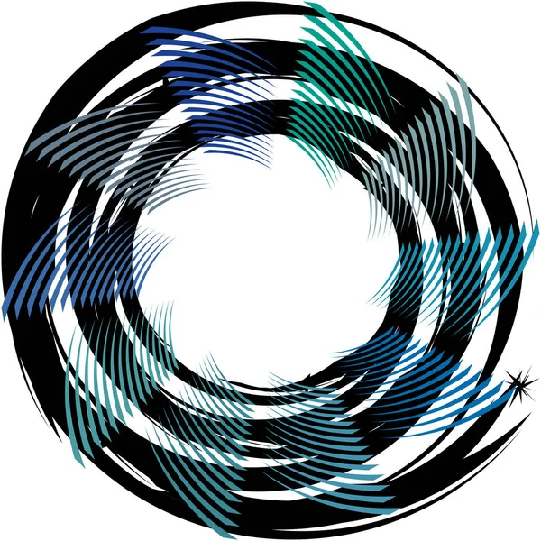 Abstracte Spiraal Draaikolk Wervelvector Voluut Helix Cochleaire Vertigo Cirkelvormig Geometrische — Stockvector