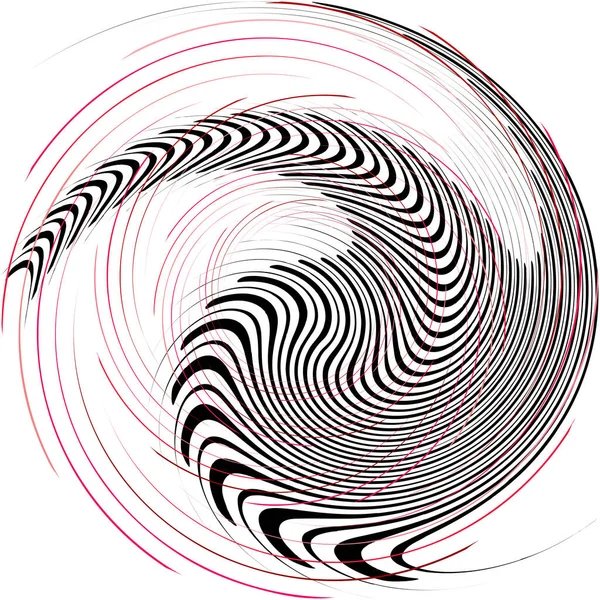 Sovrapposizione Astratta Spirale Vortice Vettore Vortice Voluta Elica Vertigini Cocleari — Vettoriale Stock