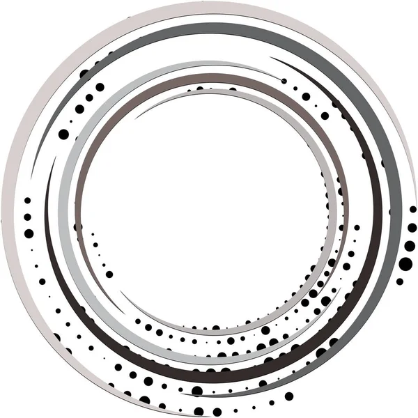 Abstracte Spiraal Draaikolk Wervelvector Voluut Helix Cochleaire Vertigo Cirkelvormig Geometrische — Stockvector