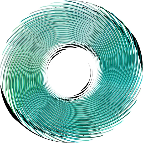 Espiral Abstracta Superpuesta Remolino Vector Giro Voluta Hélice Vértigo Coclear — Archivo Imágenes Vectoriales