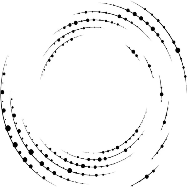 Überlagerung Abstrakter Spirale Wirbel Wirbelvektor Volute Helix Cochlea Schwindel Kreisförmig — Stockvektor