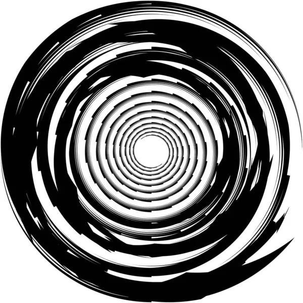 Espiral Abstracta Superpuesta Remolino Vector Giro Voluta Hélice Vértigo Coclear — Vector de stock