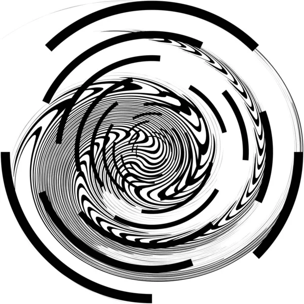 Overlaying Abstract Spiral Swirl Twirl Vector Volute Helix Cochlear Vertigo — Stock Vector