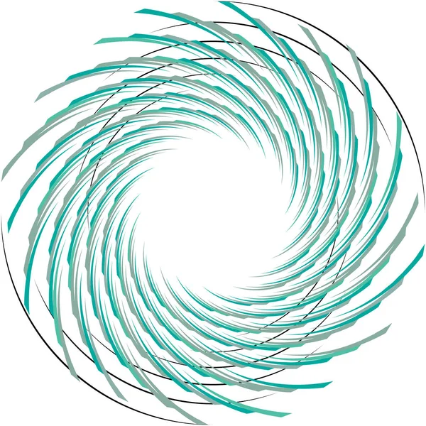 Sovrapposizione Astratta Spirale Vortice Vettore Vortice Voluta Elica Vertigini Cocleari — Vettoriale Stock