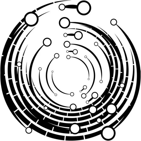 Überlagerung Abstrakter Spirale Wirbel Wirbelvektor Volute Helix Cochlea Schwindel Kreisförmig — Stockvektor