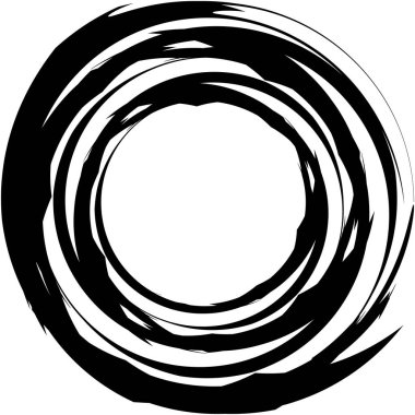 Soyut sarmal, girdap, dönme vektörü örtüşüyor. Volute, helix, koklear vertigo dairesel, geometrik çizim. Soyut çember