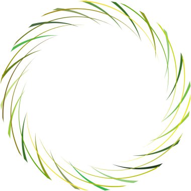 Soyut sarmal, girdap, dönme vektörü örtüşüyor. Volute, helix, koklear vertigo dairesel, geometrik çizim. Soyut çember