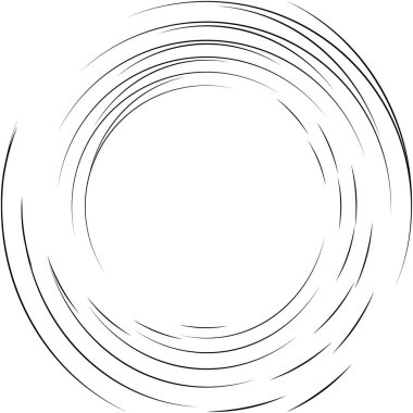 Soyut sarmal, girdap, dönme vektörü örtüşüyor. Volute, helix, koklear vertigo dairesel, geometrik çizim. Soyut çember