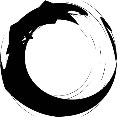 Soyut sarmal, girdap, dönme vektörü örtüşüyor. Volute, helix, koklear vertigo dairesel, geometrik çizim. Soyut çember