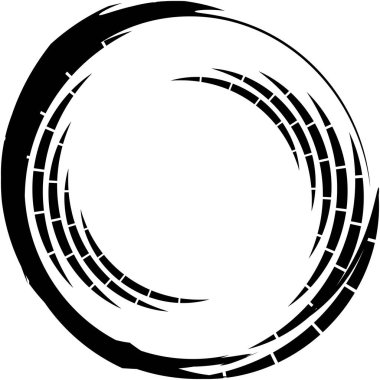 Soyut sarmal, girdap, dönme vektörü örtüşüyor. Volute, helix, koklear vertigo dairesel, geometrik çizim. Soyut çember