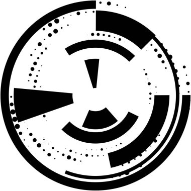 Soyut sarmal, girdap, dönme vektörü örtüşüyor. Volute, helix, koklear vertigo dairesel, geometrik çizim. Soyut çember