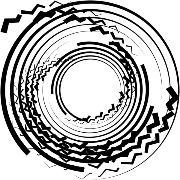 Overlaying Abstract Spiral Swirl Twirl Vector Volute Helix Cochlear Vertigo — Stock Vector