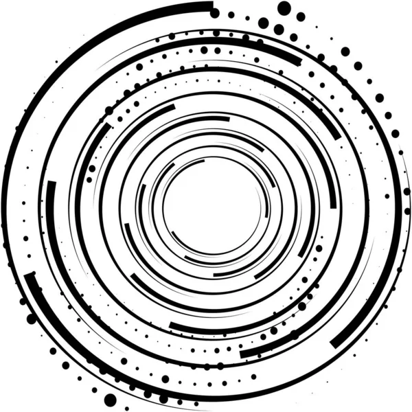 Sobreposição Abstrato Espiral Redemoinho Twirl Vetor Voluta Hélice Vertigem Coclear — Vetor de Stock