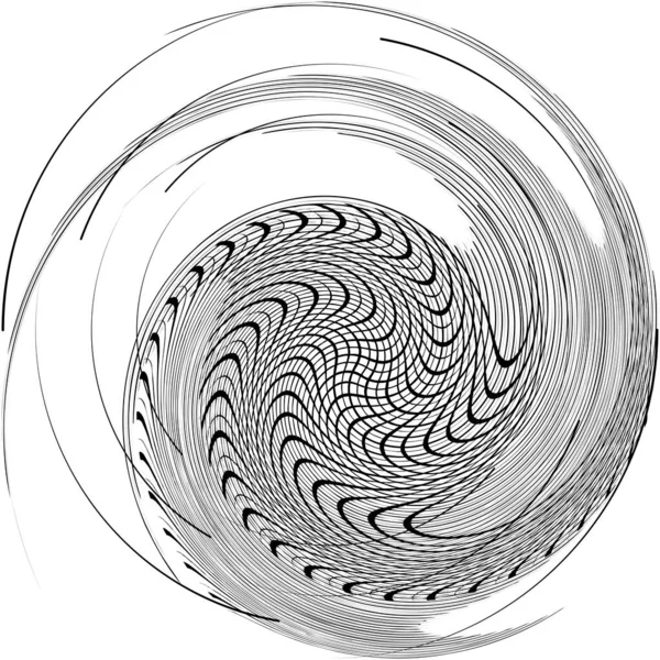 Espiral Abstracta Superpuesta Remolino Vector Giro Voluta Hélice Vértigo Coclear — Archivo Imágenes Vectoriales