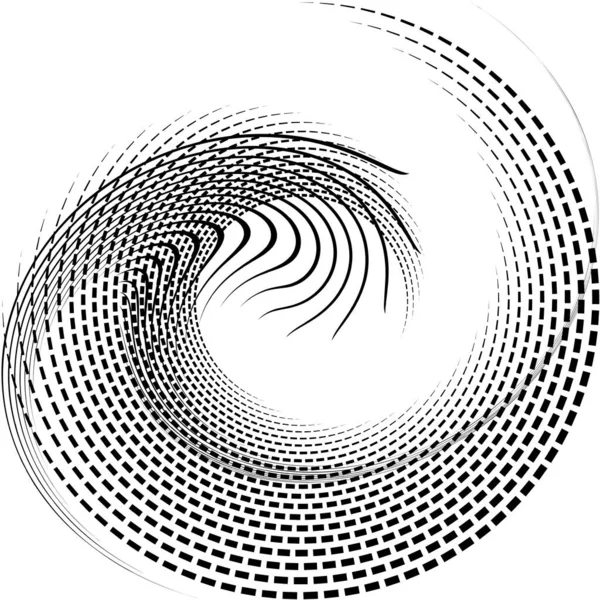 Soyut sarmal, girdap, dönme vektörü örtüşüyor. Volute, helix, koklear vertigo dairesel, geometrik çizim. Soyut çember