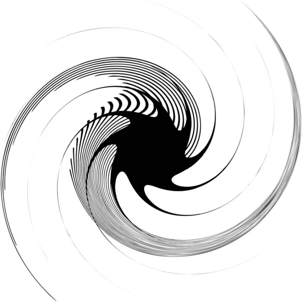 Overlaying Abstract Spiral Swirl Twirl Vector Volute Helix Cochlear Vertigo — Stock Vector