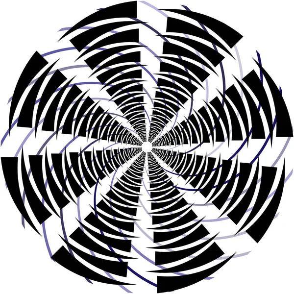 Abstracte Spiraal Draaikolk Wervelvector Voluut Helix Cochleaire Vertigo Cirkelvormig Geometrische — Stockvector