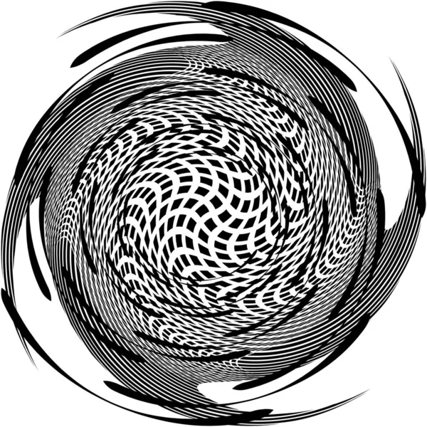 Superposition Abstraite Spirale Tourbillon Vecteur Tourbillon Volute Hélice Vertige Cochléaire — Image vectorielle