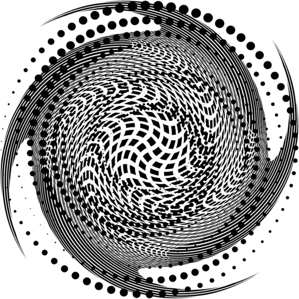 Superposition Abstraite Spirale Tourbillon Vecteur Tourbillon Volute Hélice Vertige Cochléaire — Image vectorielle