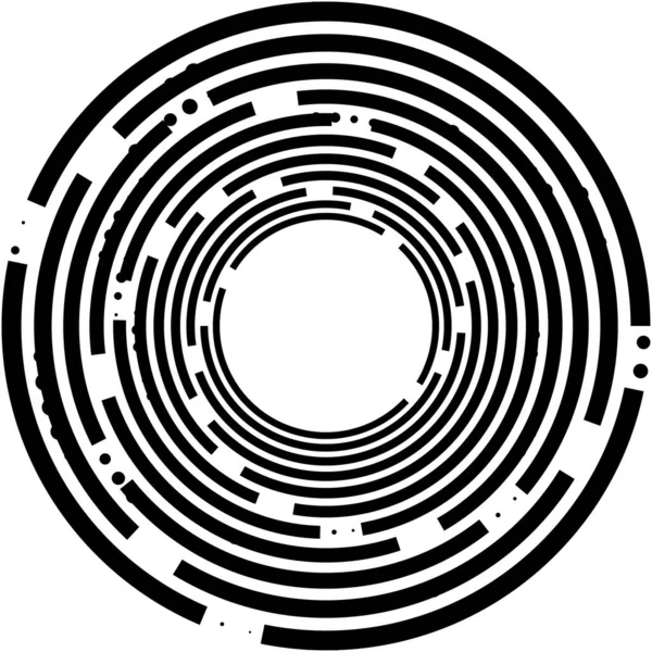 Sovrapposizione Astratta Spirale Vortice Vettore Vortice Voluta Elica Vertigini Cocleari — Vettoriale Stock