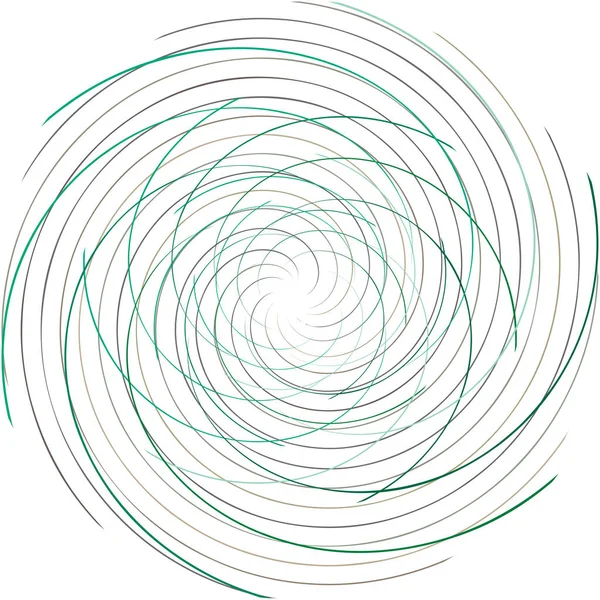 Espiral Abstracta Superpuesta Remolino Vector Giro Voluta Hélice Vértigo Coclear — Vector de stock