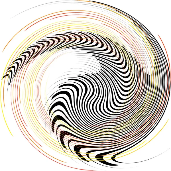 Sovrapposizione Astratta Spirale Vortice Vettore Vortice Voluta Elica Vertigini Cocleari — Vettoriale Stock