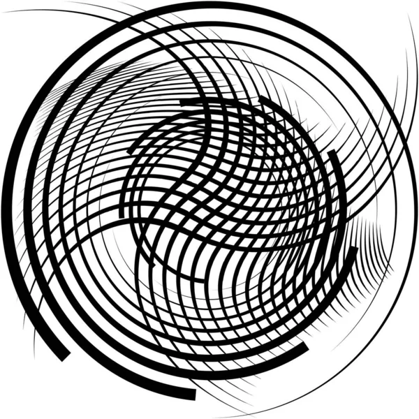 Abstracte Spiraal Draaikolk Wervelvector Voluut Helix Cochleaire Vertigo Cirkelvormig Geometrische — Stockvector