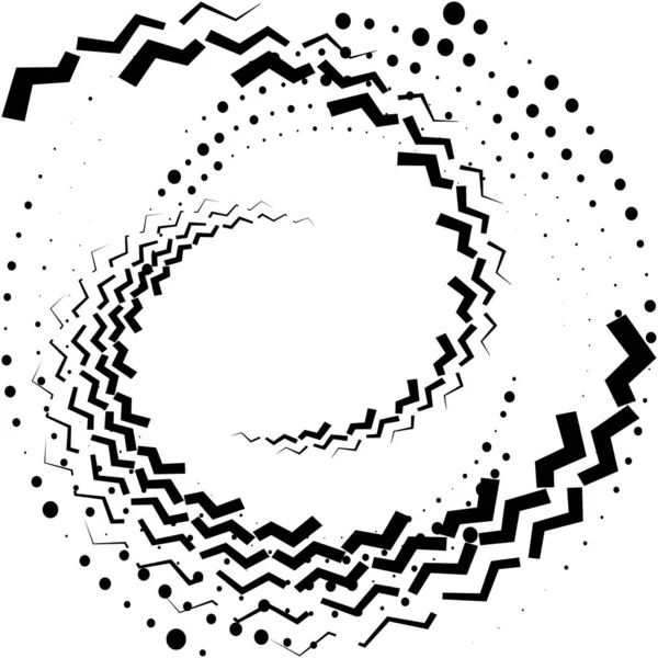 Espiral Abstracta Superpuesta Remolino Vector Giro Voluta Hélice Vértigo Coclear — Archivo Imágenes Vectoriales