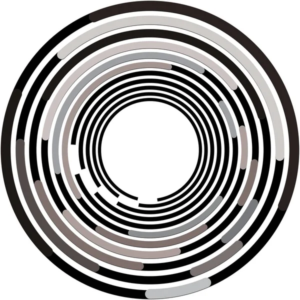 Superposition Abstraite Spirale Tourbillon Vecteur Tourbillon Volute Hélice Vertige Cochléaire — Image vectorielle