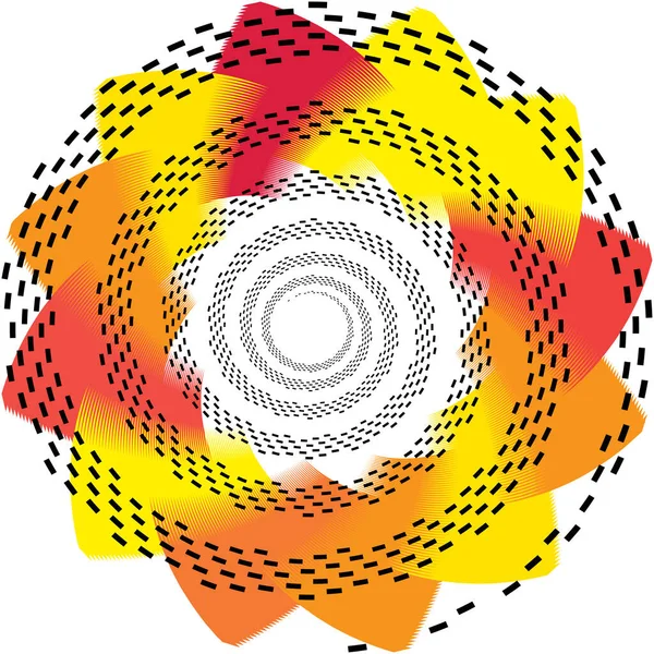 Abstracte Spiraal Draaikolk Wervelvector Voluut Helix Cochleaire Vertigo Cirkelvormig Geometrische — Stockvector