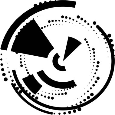 Soyut sarmal, girdap, dönme vektörü örtüşüyor. Volute, helix, koklear vertigo dairesel, geometrik çizim. Soyut çember