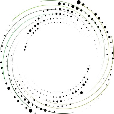 Soyut sarmal, girdap, dönme vektörü örtüşüyor. Volute, helix, koklear vertigo dairesel, geometrik çizim. Soyut çember