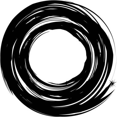 Soyut sarmal, girdap, dönme vektörü örtüşüyor. Volute, helix, koklear vertigo dairesel, geometrik çizim. Soyut çember