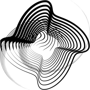 Soyut sarmal, girdap, dönme vektörü örtüşüyor. Volute, helix, koklear vertigo dairesel, geometrik çizim. Soyut çember