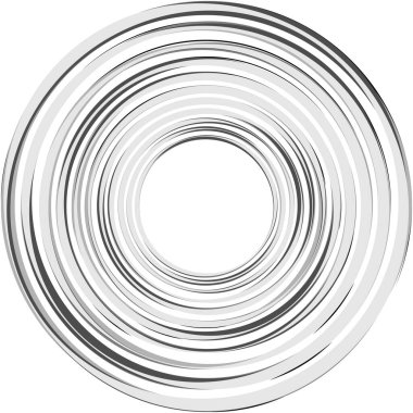 Soyut sarmal, girdap, dönme vektörü örtüşüyor. Volute, helix, koklear vertigo dairesel, geometrik çizim. Soyut çember