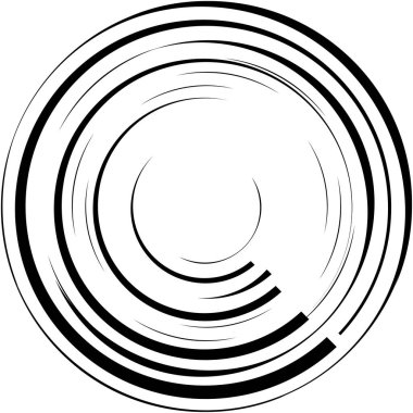 Soyut sarmal, girdap, dönme vektörü örtüşüyor. Volute, helix, koklear vertigo dairesel, geometrik çizim. Soyut çember