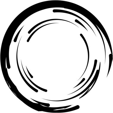 Soyut sarmal, girdap, dönme vektörü örtüşüyor. Volute, helix, koklear vertigo dairesel, geometrik çizim. Soyut çember