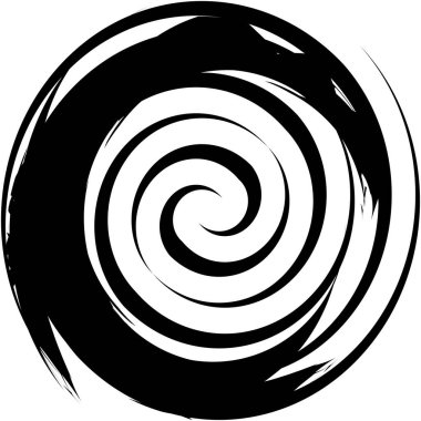 Soyut sarmal, girdap, dönme vektörü örtüşüyor. Volute, helix, koklear vertigo dairesel, geometrik çizim. Soyut çember