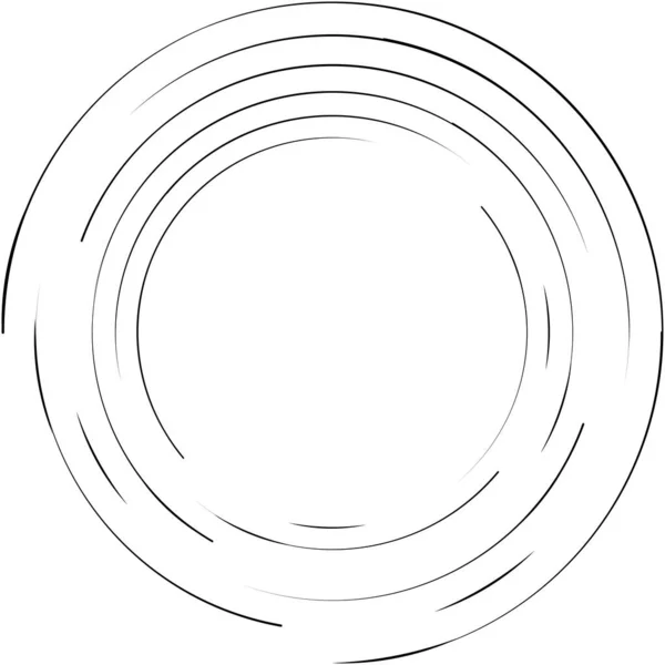 抽象的なスパイラル 渦巻き ツイルベクトルを上書きします ヴォリュート らせん 人工内耳のめまいの円形 幾何学的なイラスト 概要円 — ストックベクタ