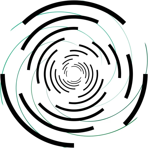 Abstracte Spiraal Draaikolk Wervelvector Voluut Helix Cochleaire Vertigo Cirkelvormig Geometrische — Stockvector