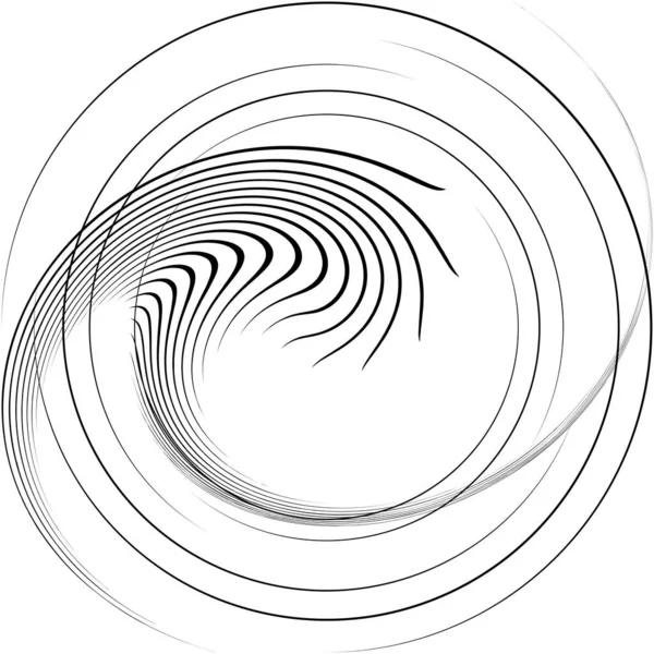 Espiral Abstracta Superpuesta Remolino Vector Giro Voluta Hélice Vértigo Coclear — Vector de stock