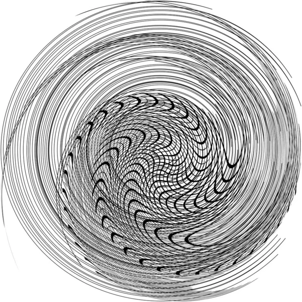 Sobreposição Abstrato Espiral Redemoinho Twirl Vetor Voluta Hélice Vertigem Coclear — Vetor de Stock