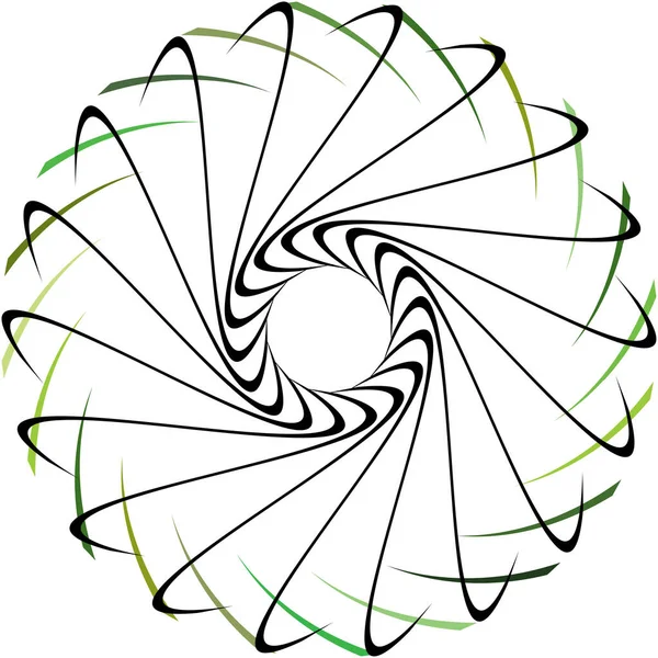 Sobreposição Abstrato Espiral Redemoinho Twirl Vetor Voluta Hélice Vertigem Coclear — Vetor de Stock