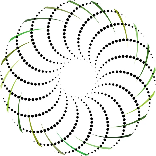 Abstracte Spiraal Draaikolk Wervelvector Voluut Helix Cochleaire Vertigo Cirkelvormig Geometrische — Stockvector