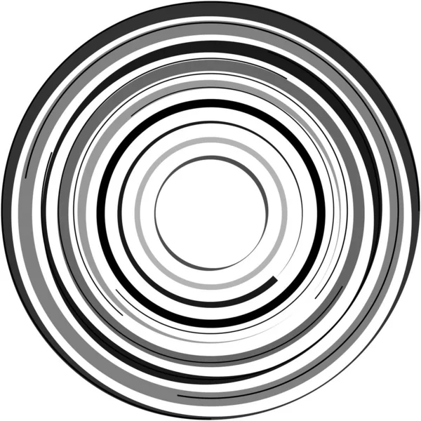 Superposition Abstraite Spirale Tourbillon Vecteur Tourbillon Volute Hélice Vertige Cochléaire — Image vectorielle