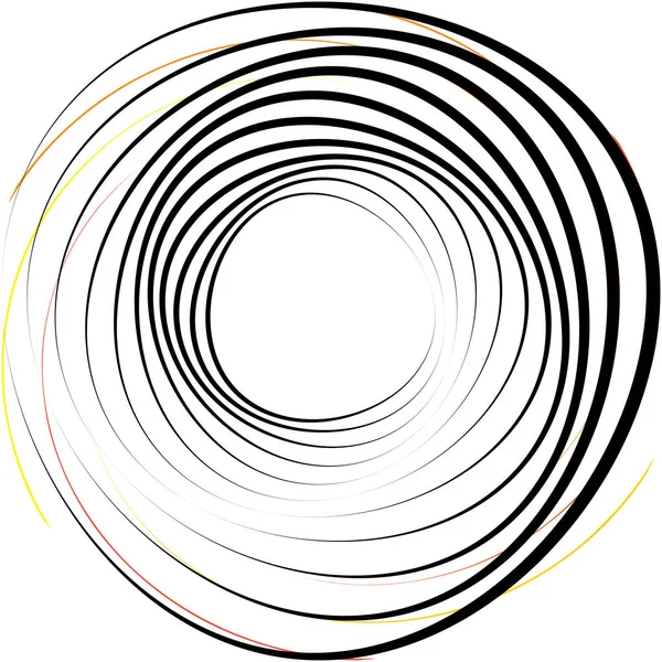 Espiral Abstracta Superpuesta Remolino Vector Giro Voluta Hélice Vértigo Coclear — Vector de stock