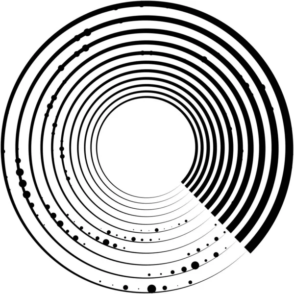 Überlagerung Abstrakter Spirale Wirbel Wirbelvektor Volute Helix Cochlea Schwindel Kreisförmig — Stockvektor