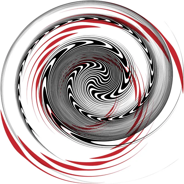 Overlaying Abstract Spiral Swirl Twirl Vector Volute Helix Cochlear Vertigo — Stock Vector